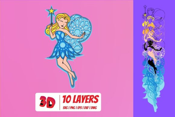 3D Fairy SVG Cut File: Streamlining Digital Craft Workflows