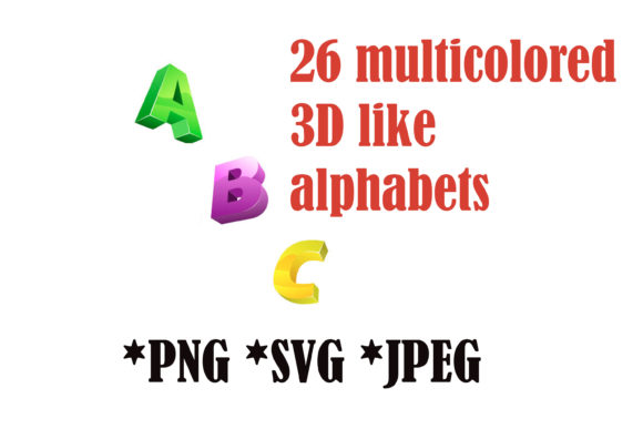 A to Z 3D Like Alphabet Clipart: Elevate Your Visual Design
