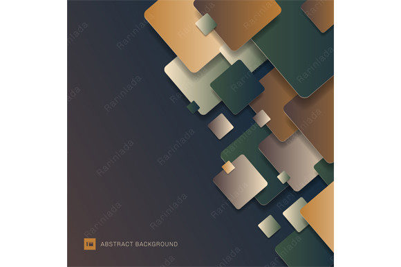 Abstract 3D Squares Pattern Background