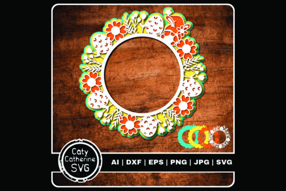 Easter Round Circle Frame 3D: A Versatile Design Asset