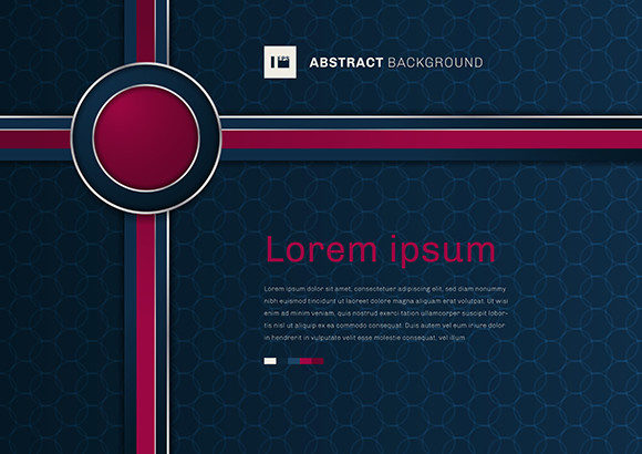 Elevate Your Visual Identity with the Template 3D Pink Circle Ribbon and Abstract Design