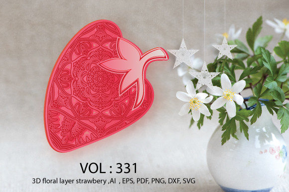 Exploring the Artistic Potential of 3d Floral Strawberry 9 Layer Mandala Art