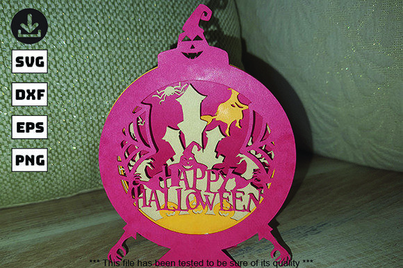 Halloween 3D Papercut SVG