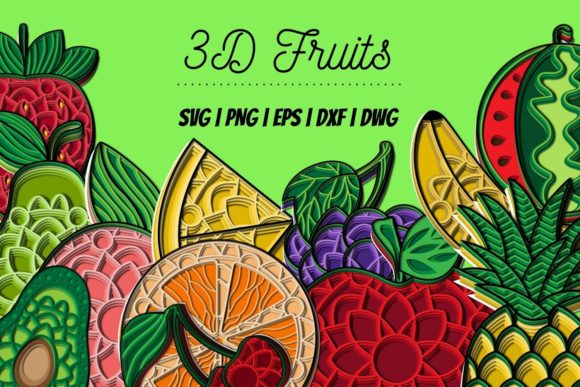 Mastering the Art of Digital Craft with a 3D Fruits SVG Bundle