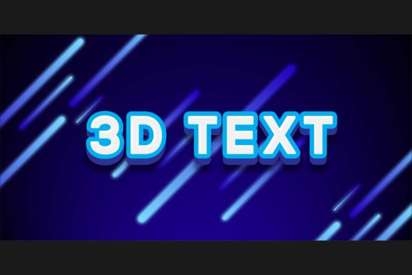 Modern 3d Text Effect White and Blue: Elevating Your Visual Communication