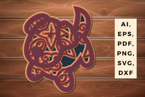 Multi Layer Paper Cut Dog 3d Svg Decor
