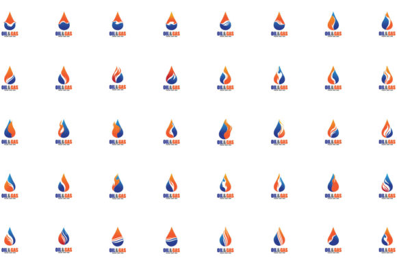 Oil and Gas Logo Design Vector Template