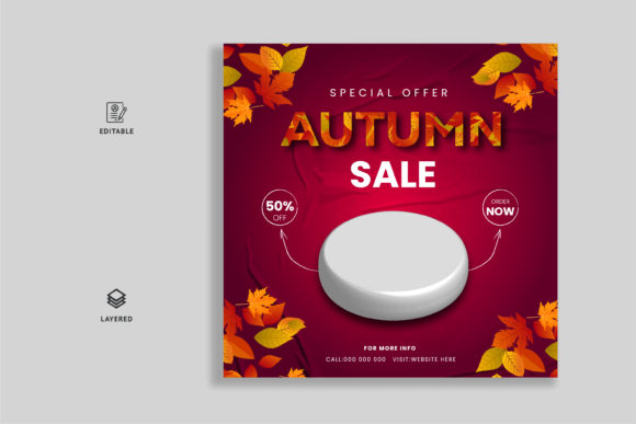 The Art of the Autumn Sale Banner Design with Falling Leaves: Elevating Seasonal Marketing Strategies